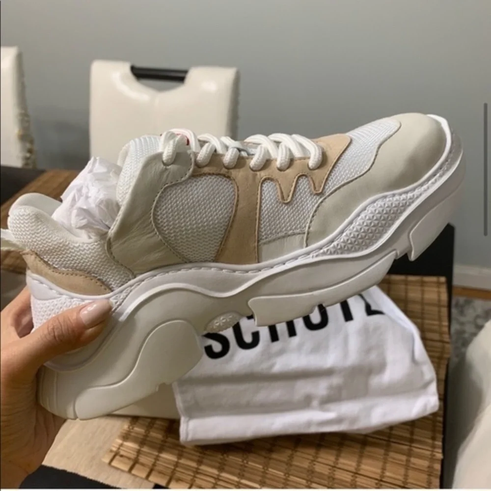 Schutz white sneakers “dad sneakers”